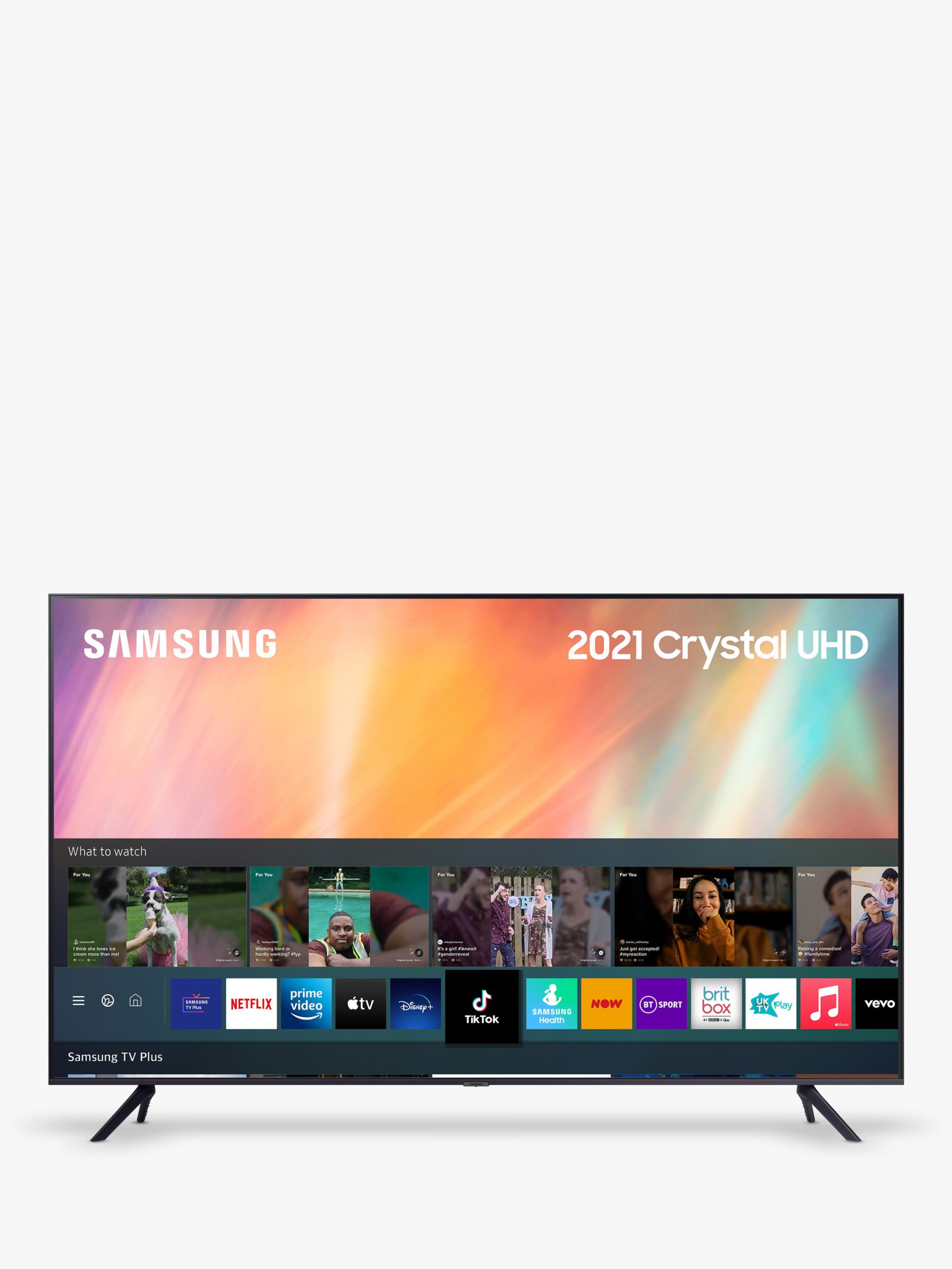 titel Match prins Samsung UE50AU7100 (2021) HDR 4K Ultra HD Smart TV, 50 inch with TVPlus,  Black