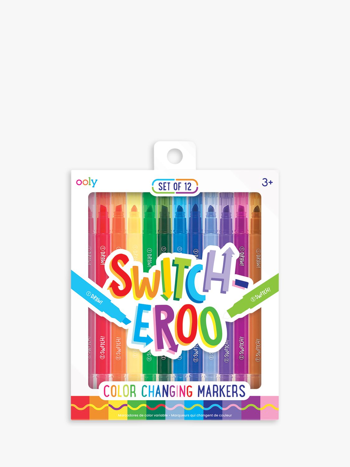 Ooly 24 Pack Switch-eroo Double Sided Color Changing Markers in Vibrant  Colors, Color Changeable Markers are Cool Back to School Supplies for Art