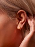 Monica Vinader Skinny Multi Stone Hoop Earrings, Gold