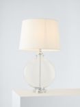 Bay Lighting Maddie Glass Table Lamp, Nickel