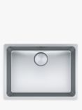 Franke Mythos MYX110-55 Single Bowl Undermounted Kitchen Sink, Stainless Steel