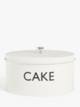John Lewis Enamel Round Cake Tin, Cream