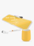 Leitz Cosy Glass Desk Notepad & Pen Pot Set, Yellow