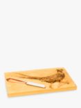 Selbrae House Oak Wood Pheasant Cheese Board & Knife, Natural