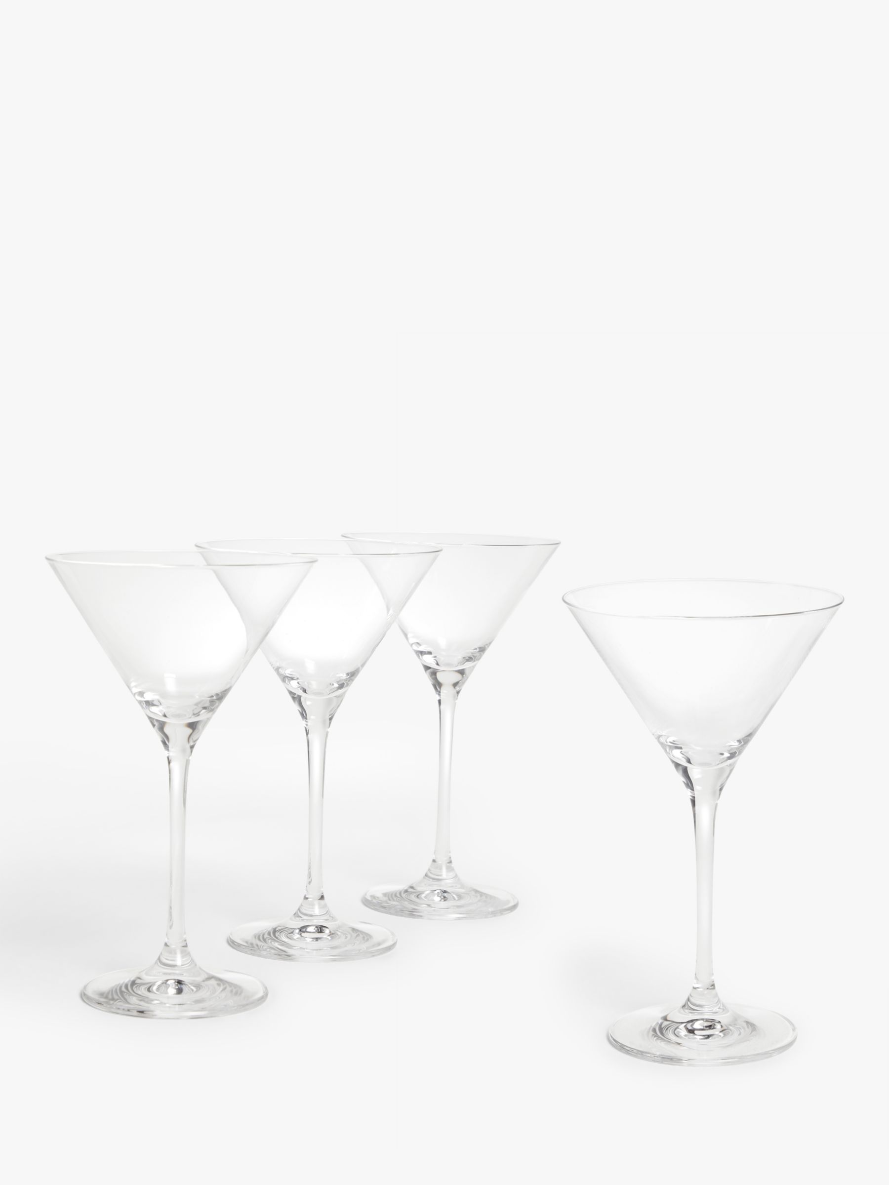 Steward kamp dække over John Lewis Sip Martini Cocktail Glass, Set of 4, 210ml, Clear