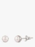 Dinny Hall Freshwater Pearl Stud Earrings, Silver