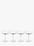 Luigi Bormioli Sublime Cocktail & Champagne Coupe Glass, Set of 4, 300ml, Clear