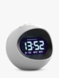 Newgate Clocks Centre of the Earth LCD Digital Alarm Clock, White