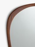 John Lewis Asymmetrical Shaped Wood Frame Wall Mirror, 115 x 65cm, Natural