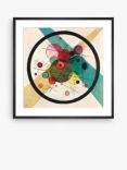 Wassily Kandinsky - 'Circles in a Circle' Framed Print & Mount, 60 x 60cm, Multi