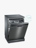Siemens iQ300 SN23EC14CG Freestanding Dishwasher, Black Steel