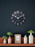 Thomas Kent Arabic Numerals Wall Clock, Blue Ink