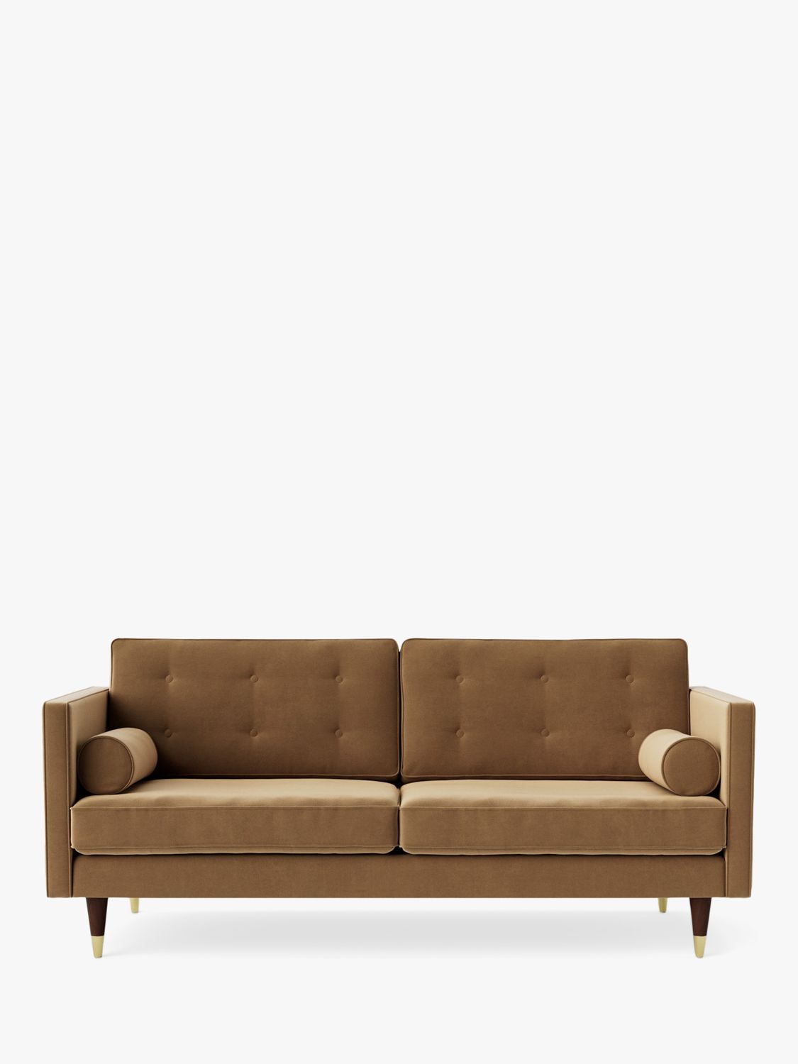 Swoon Porto Medium 2 Seater Sofa, Dark Leg