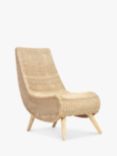 Desser Teardrop Rattan Lounge Chair, Natural