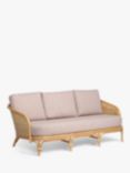 Desser Royal Rattan Cane 3-Seater Sofa, Natural/Pink
