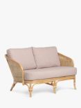 Desser Royal Rattan Cane 2-Seater Sofa, Natural/Pink