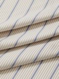 John Lewis Recycled Ticking Stripe Furnishing Fabric, Thistle