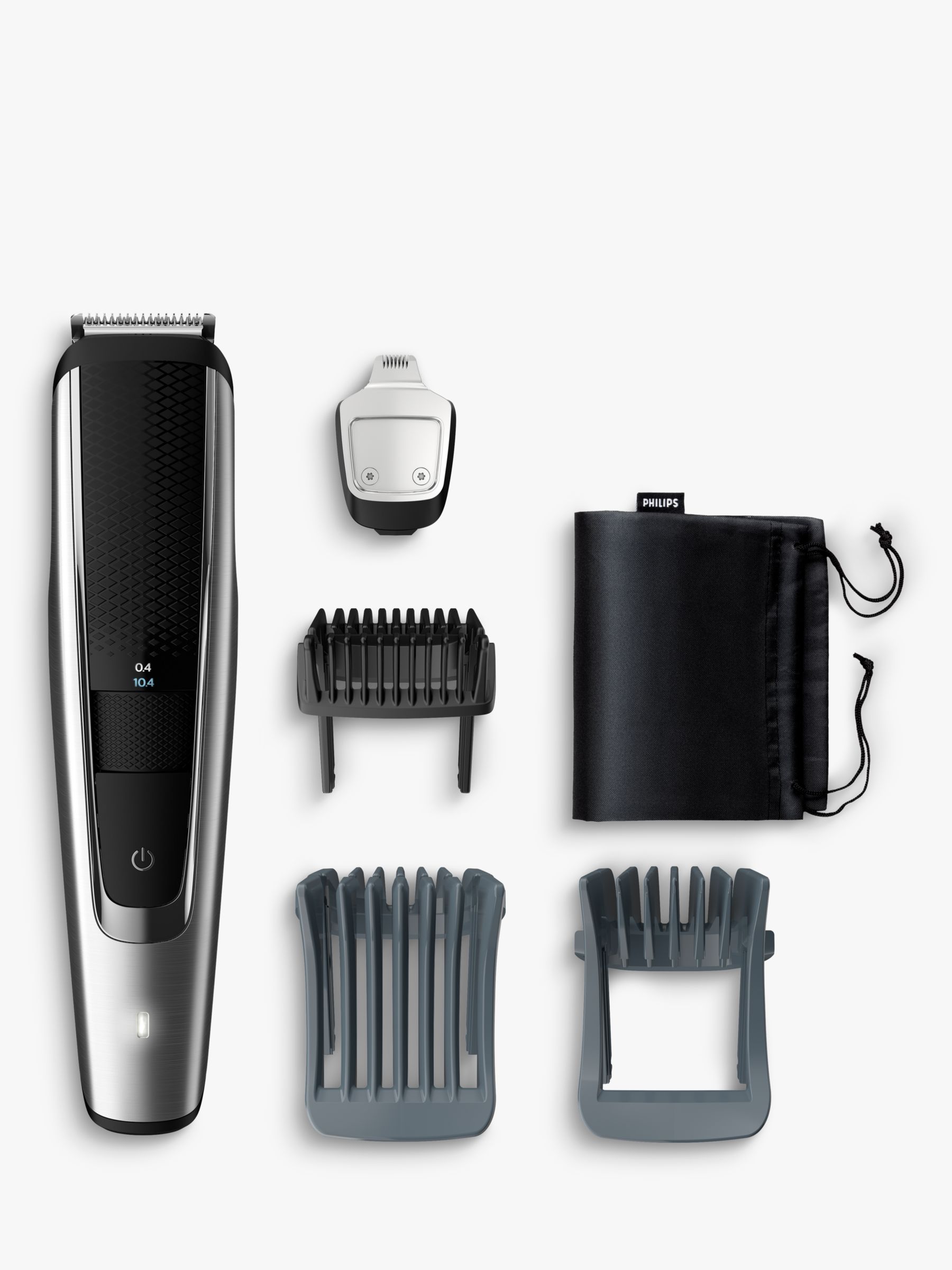 Philips BT5522/13 Beard & Stubble Trimmer with 40 & Precision Trimmer, Black