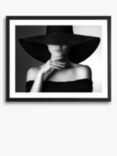 Mystery Lady II' Framed Photographic Print, 71 x 81cm, Black/White