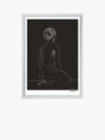 Anna Bulow - 'Flow 6' Limited Edition Framed Print, 77 x 57cm, Black