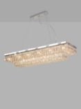 Impex Lilou Crystal Ceiling Light, Chrome