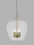 Impex Nell Large Glass Pendant Ceiling Light