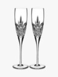 Waterford Crystal Cut Glass Forever Flutes, Set of 2, 148ml, Clear