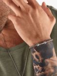 THOMAS SABO Men's Rebel Woven Nappa Leather Bracelet