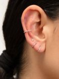 Monica Vinader Riva Diamond Huggie Hoop Earrings