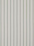 John Lewis Recycled Ticking Stripe Made to Measure Curtains or Roman Blind, Verde