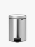 Brabantia newIcon Fingerprint Proof Pedal Bin, 5L, Matt Steel