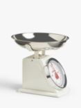 John Lewis Stainless Steel Mechanical Kitchen Scale, 5kg, Ivory