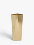 John Lewis ANYDAY Faceted Vase, H23cm, Gold