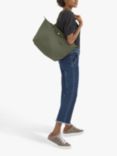 Longchamp Le Pliage Green Recycled Canvas Large Shoulder Bag