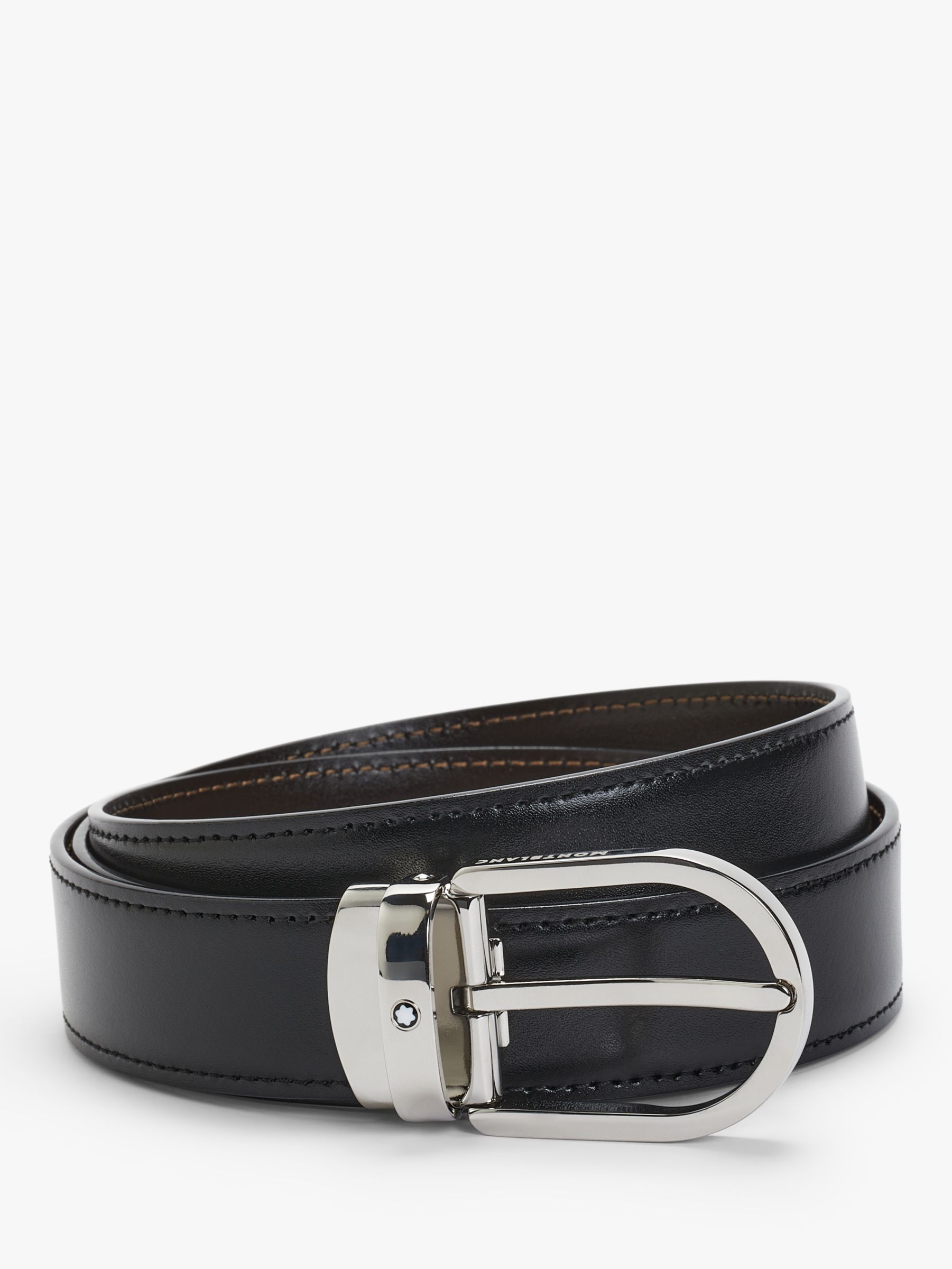 Montblanc Reversible Leather Belt - Black/Brown