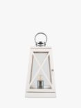 Pacific Wooden Lantern Table Lamp, White