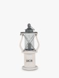 Pacific Lifestyle Victorian Wooden Lantern Table Lamp, White