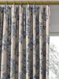Sanderson Sorilla Damask Made to Measure Curtains or Roman Blind, Indigo/Linen