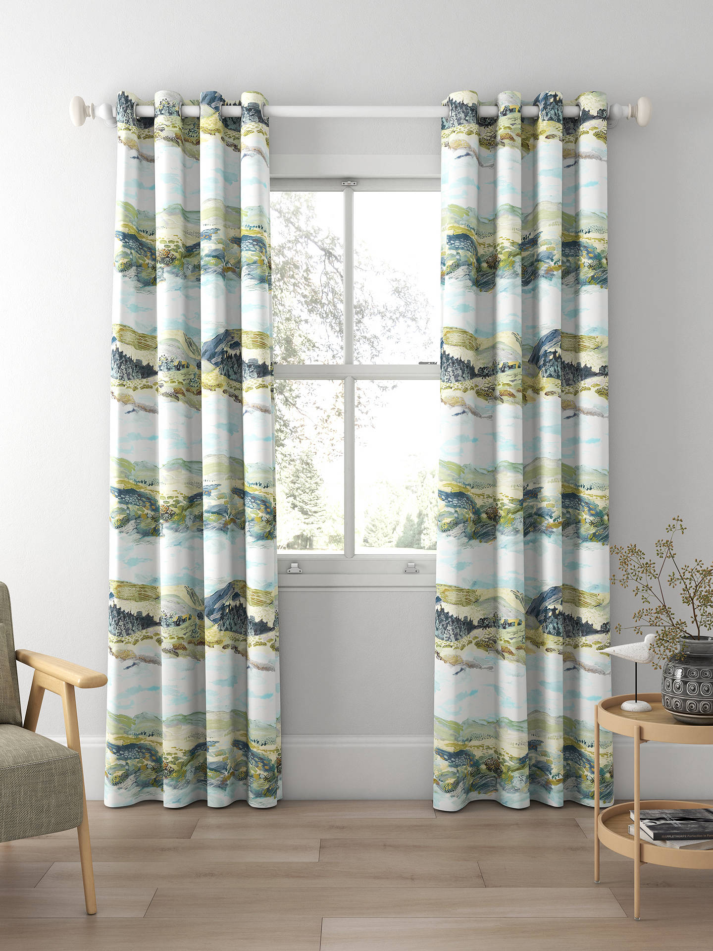Sanderson Elysian Made to Measure Curtains, Whitstable Blue
