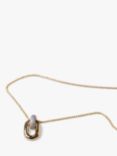 Sif Jakobs Jewellery Capri Due Oval Cubic Zirconia Pendant Necklace