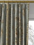 GP & J Baker Coromandel Made to Measure Curtains or Roman Blind, Blue/Sand