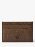Aspinal of London Pebble Leather Slim Credit Card Case, Tobacco