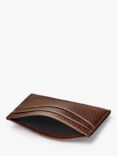 Aspinal of London Pebble Leather Slim Credit Card Case, Tobacco