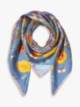 Aspinal of London Botanical A Silk Square Scarf
