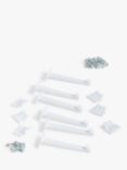 John Lewis ANYDAY Baby Proofing Cupboard & Drawer Locks, Pack of 6, White
