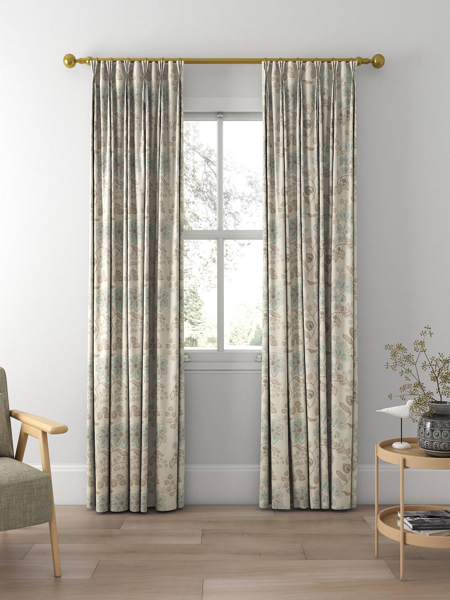 Voyage Hartwell Made to Measure Curtains, Duck Egg