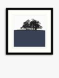 Jacky Al-Samarraie - 'Trough of Bowland' Framed Print & Mount, 54.5 x 54.5cm, Navy