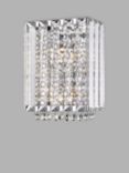 Impex Diore Crystal Wall Light, Small, Chrome