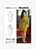 Simplicity Misses' Asymmetrical Wrap Dress Sewing Pattern, S9224