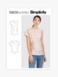 Simplicity Misses' Asymmetrical Draped Top Sewing Pattern S9230